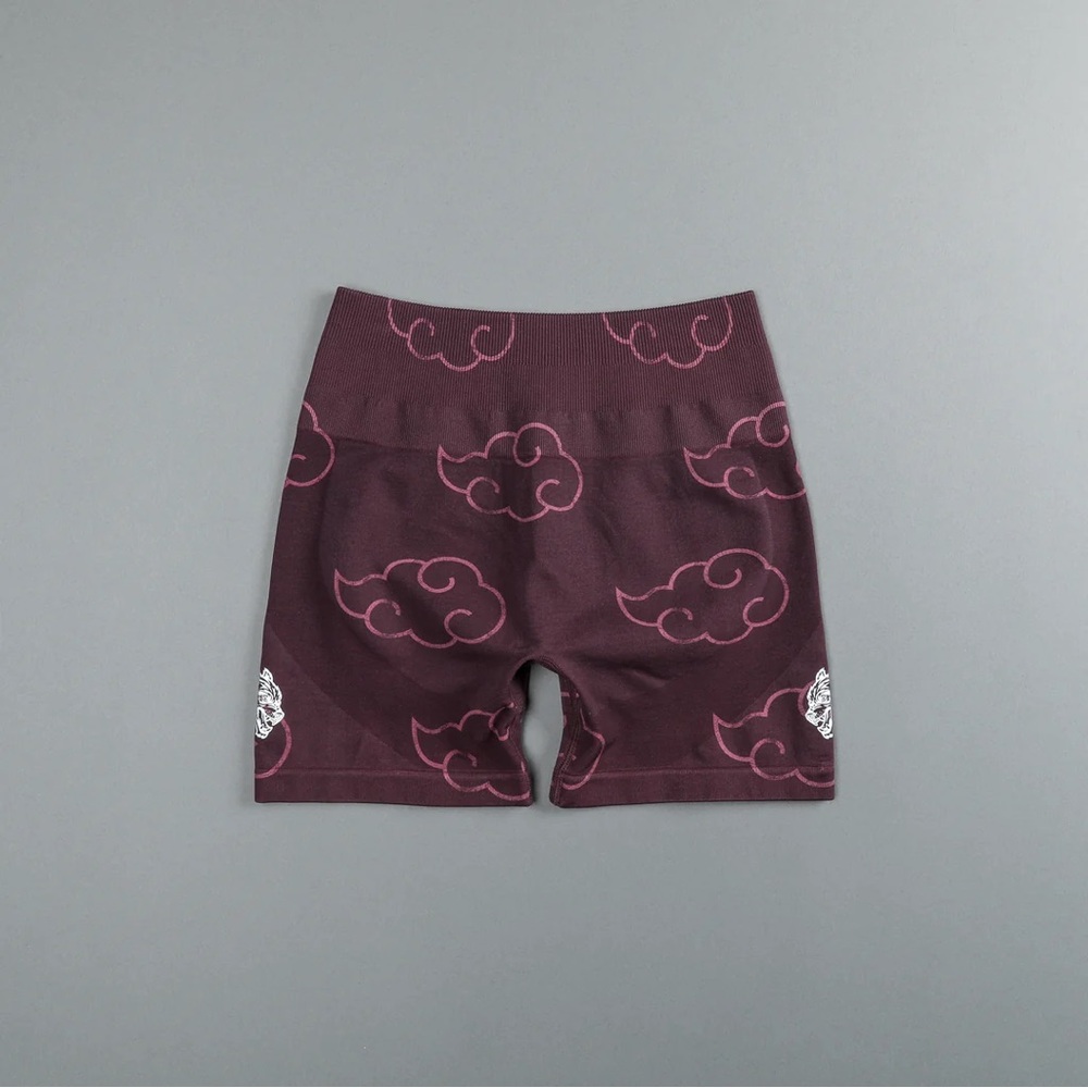 Wolf Cloud Everson Seamless "Training" Shorts in Cherry Wine